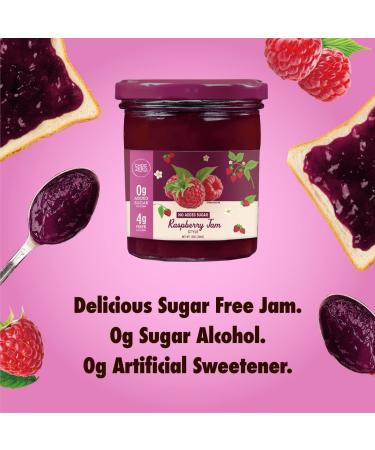 ChocZero Sugar Free Raspberry Jam Preserves - Keto Jelly - No Added Sugar Fruit Spread - 12oz Jar - Buy Online on SooperMarket.com