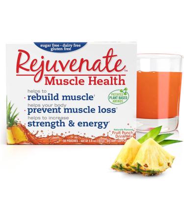 Rejuvenate Muscle Activator Drink Mix Sticks, Protein Powder Packets, Single Serving Protein Powder, Protein Powder Packets to Go - Fruit Punch, 30 Count - Buy Online on SooperMarket.com