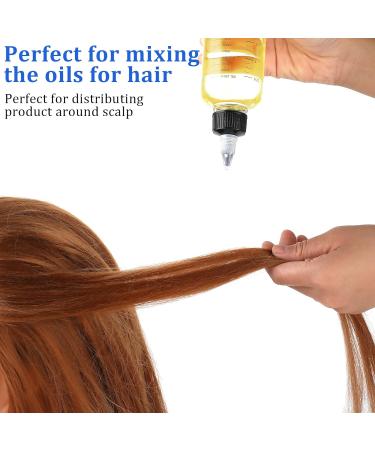WLLHYF 2 Pack Applicator Bottle for Hair 8.5 Ounce Plastic Hair Oil Applicator Hair Color Squeeze Bottle Hair Root Dye Bottle with Ratio Graduated Scale Twist-On Top Tip Cap - Buy Online on SooperMarket.com