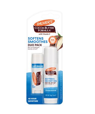 Palmer's Cocoa Butter Ultimate Moisture Kit for Unisex Lip Balm SPF 15, 2 Count