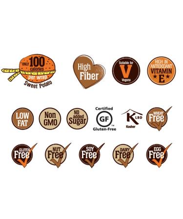 BFree Sweet Potato Wrap Tortillas - Gluten Free, Wheat Free, Vegan, Dairy Free (Pack of 2) - Buy Online on SooperMarket.com