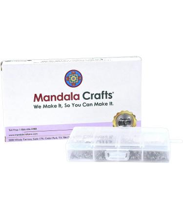 Mandala Crafts 600 PCs Stainless Steel Open Eye Pins for Jewelry Making - Bead Eye Pins for Earrings, Necklaces, Bracelets - 30mm, 40mm, 50mm - Buy Online on SooperMarket.com
