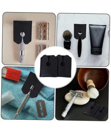 Mikinona Protective Cover for Razor - 2-Piece Shaver Shell Storage & Safety Case | Synthetic Leather Shaving Head Gear - Buy Online on SooperMarket.com