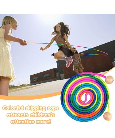 Multi-Purpose 5m Jump Rope for Kids & Adults - Wooden Ball Handle Perfect for Group Play - Buy Online on SooperMarket.com