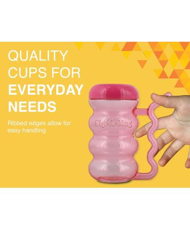 Arrow Home Products Sip A Mug  14oz  6pk - Easy to Grip Plastic Kid's Cup Where the Handle is the Straw - BPA-free with Screw-On Caps Great for Everyday Use  Made in the USA - Assorted Colors - Buy Online on SooperMarket.com