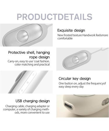 Microcurrent Sleep Aid Device for Anxiety & Insomnia Relief - USB Charging, Silver - Buy Online on SooperMarket.com