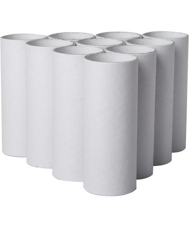30 Pack Round Cardboard Craft Tubes 1.57 x 3.9 Inches - White - Buy Online on SooperMarket.com