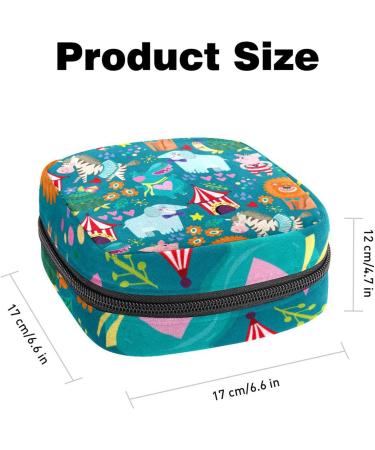 Animal Pattern Sanitary Napkin Storage Bag Feminine Menstrual Cup Pouches Nursing Pad Holder Tampon Bags Portable Period Bag for Women Teen Girls 1Pcs Multi-colored 1 - Buy Online on SooperMarket.com