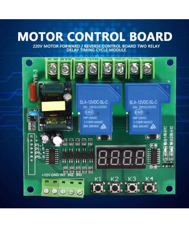 Motor Control Board AC 110V-250V | Two Relay Delay Timing Cycle Module for Solenoid Valve, Pumps, Motors, Lights - Buy Online on SooperMarket.com
