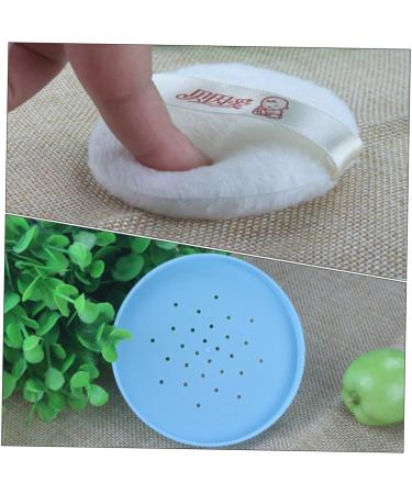 GAFOKI 4pcs Body Powder Puff Box - Travel Makeup Powder Puff Container in Blue Plastic - Buy Online on SooperMarket.com