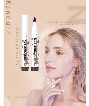 Freckle Pen Ksndurn 4PCS Freckle Makeup Pen Set - Natural Makeup (Dark Brown and Light Brown) - Buy Online on SooperMarket.com