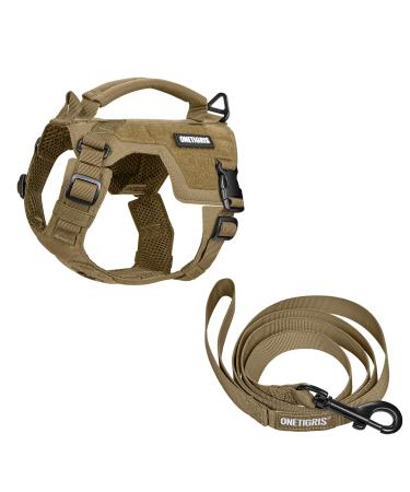 Oneigris dog harness and leash set Mini Trooper puppy dishes with control handle for extra small/small medium -sized dogs brown xxxs xxxs brown