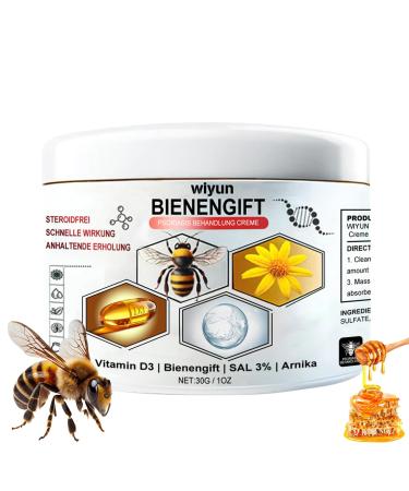 Bee Venom Psoriasis Cream Bee Venom Cream for Psoriasis New Zealand Bee Venom Body Care Chinese Herbal Cream Soothing Psoriasis Cream Body Cream for Redness & Itching & Soothing (1)