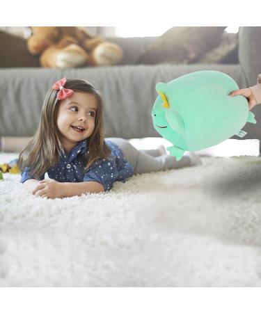 JUNERAIN Super Soft Frog Plush Stuffed Animal Hugging Pillow - 35cm Mint Green | Adorable Toy Gift for Kids, Toddlers, Boys, Girls | Cuddly Frog Decoration - Buy Online on SooperMarket.com