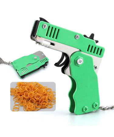 pimelu Cool Keychain Rubber Band Christmas Keychain for Women Girls Men Boys Key Chain Ring Green One Size