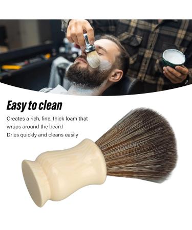 Portable Synthetic Beard Brush with Resin Handle - Effective Beard Cleaning & Shaving Removal Tool for Neck Care - Buy Online on SooperMarket.com