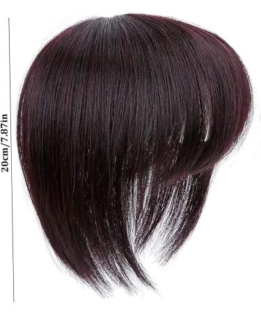 1PC Human Hair Topper Thinning Hair Topper Clip in Hairpieces Short Hair Wigs 20cm Dark Brown Hair Extensions for Women - Buy Online on SooperMarket.com