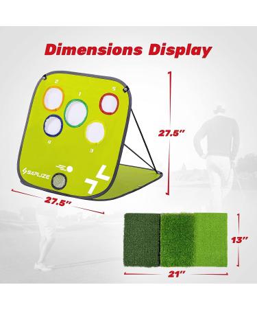 SAPLIZE Golf Chipping Net - Auto-Return Design for Precision Practice | Improve Short Game Accuracy and Swing Technique - Buy Online on SooperMarket.com