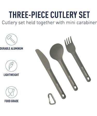 Sea to Summit Alpha Light Aluminum Camping Cutlery Set - Knife, Fork, Spoon - Buy Online on SooperMarket.com