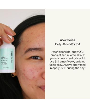 Cocokind Postbiotic Acne Serum with Salicylic Acid and BHA - Exfoliating, Brightening, and Hydrating - Buy Online on SooperMarket.com