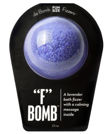 Da Bomb Bath Fizzers F Bomb Bath Soak  FUN SIZE Bath Bomb Lavender Bath Fizzer with a Calming Message Inside
