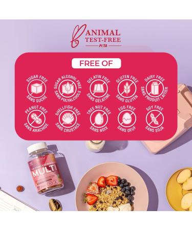 Suku Vitamins - The Complete Women's Multivitamins Enriched with Vitamin K2 Vitamin A and More Easy to Chew Sugar-and-Gluten-Free Gummy Vitamins Non-GMO 60 Counts - Buy Online on SooperMarket.com