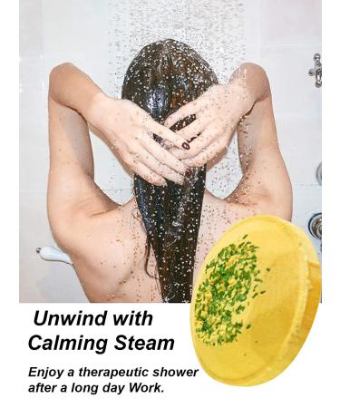 Candles & Cream Lemongrass Shower Steamers - Aromatherapy Stress Relief Set of 2 - Buy Online on SooperMarket.com