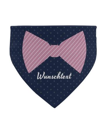 printplanet - Dog scarf with name or text - Scarf for dogs - Layout bow tie - Size L Size L Bow tie