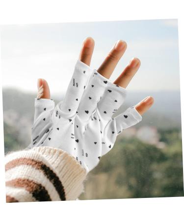 minkissy 6 Pairs Nail Gloves Protector Polyester White - Buy Online on SooperMarket.com