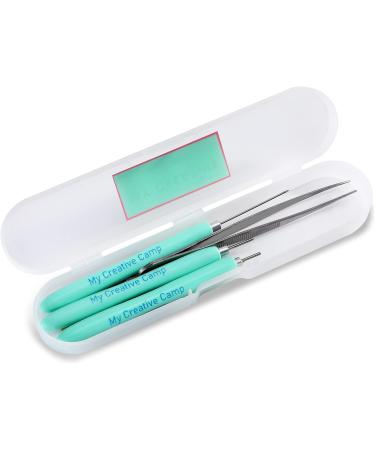 4 Pack Paper Quilling Tools Set with Slotted Tools, Needle, Tweezer, and Storage Box - Buy Online on SooperMarket.com