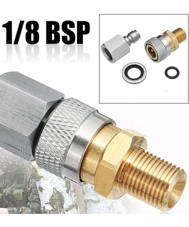 Bediffer 1/8 BSPP Quick Release Coupler Socket - CNC Machined for Pneumatic Toys - Buy Online on SooperMarket.com