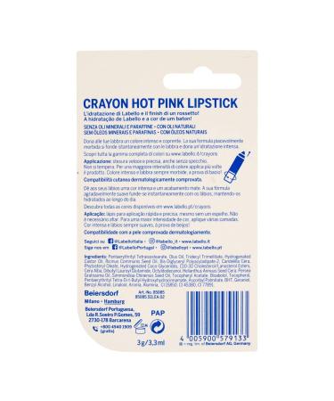 Buy LABELLO Crayon Lip Balm Color 02 - Hot Pink Lipstick | International Shipping Available - Buy Online on SooperMarket.com