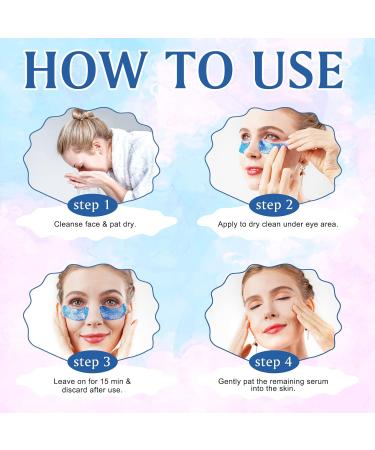 Natural Marine Collagen & Hyaluronic Acid Eye Masks - 18 Pairs Anti-Aging Pads for Dark Circles & Swollen Eyes - Buy Online on SooperMarket.com