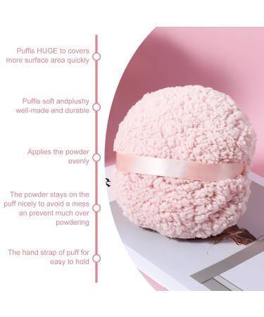 Ultra Soft 4'' Body Powder Puff - Washable Large Velour Applicator for Loose Mineral Powder | Reusable Velvet Dust Puff for Face & Body - Buy Online on SooperMarket.com