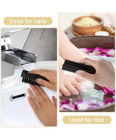 Amaxiu Hand Nail Brush for Cleaning Fingernails Durable Nylon Firm Stiff Scrub Bristles Nail Scrubber Brushes for Men Mechanics Gardeners Scrubbing under Fingers Foot Toes(2 Pack Black+White) - Buy Online on SooperMarket.com