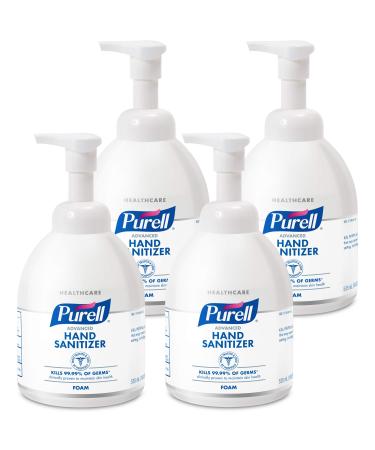 Purell Healthcare Advanced Hand Sanitizer Foam Clean Scent 18 fl oz Pump Bottle (Pack of 4) - 5792-04