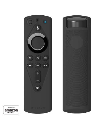 Mission Remote Case for The All-New Fire TV Voice Remote (2018 Version for Fire TV Stick 4K and Fire TV Cube) (Midnight Black)