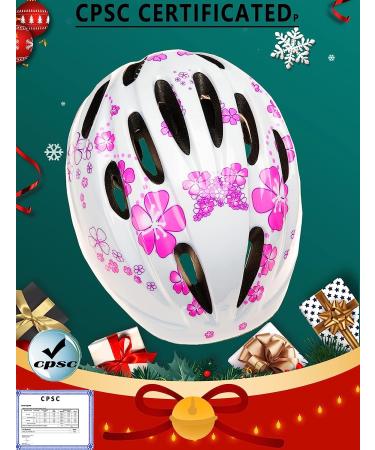 Girl's Pink Bike Helmet | Ages 3-10 | Adjustable & Multi-Sport | CPSC Certified - Buy Online on SooperMarket.com