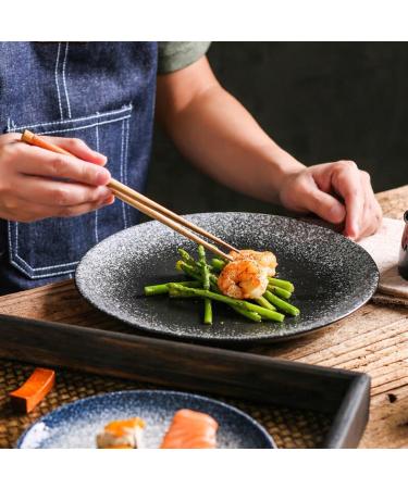 Serving Plates 6/7/8inch Dinner Plate Round Japanese Ceramic Tableware Dessert Dish Dishware Porcelain Dinnerware Kitchen Porcelain Serving Dishes for Appetizer Dinner and Desserts (Color : D Siz 8 in D - Buy Online on SooperMarket.com