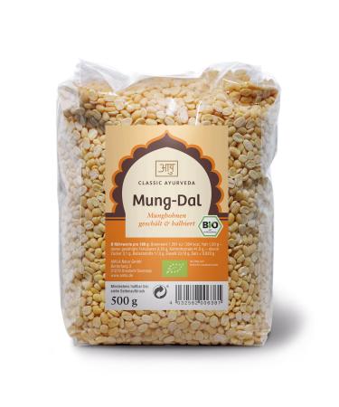 Classic Ayurveda - Bio Mung -Dal Mung Beans (peeled and halved) - 500 g - an Indian classic rich in vegetable protein and easy to digest