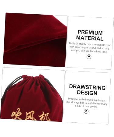 FOYTOKI 3 Pcs Hair Dryer Storage Bag Travel Hair Drawstring Bag Hair Accessory Bags Hair Dryer Pouch Fabric - Buy Online on SooperMarket.com