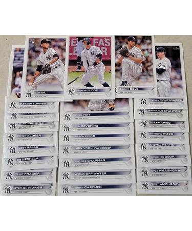 New York Yankees 2022 Topps Complete Mint Hand Collated 26 Card Team Set Featuring Aaron Judge and Gerrit Cole Plus Rookie Cards and Others