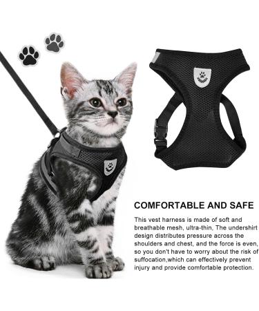 Buy Nizirioo Cat Harness & 2 Safe Cat Dishes - Stylish Black Set for Small Medium Pets - Buy Online on SooperMarket.com