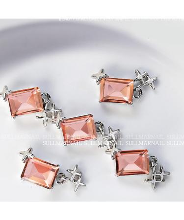 5pcs Fashionable Embellishments In A Unique Rectangle Shape For Parties And Weddings Water Red - Buy Online on SooperMarket.com