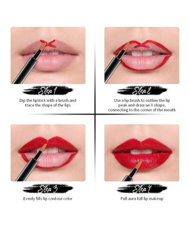 Ducare Retractable Lip Brush - Professional Travel Lipstick & Gloss Makeup Tool - Buy Online on SooperMarket.com