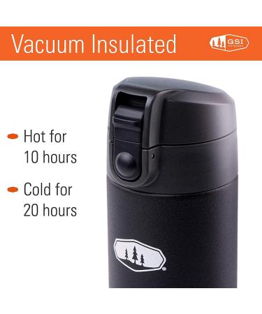 GSI Outdoors Glacier Stainless Microlite 500 Insulated Flask in Black - Buy Online on SooperMarket.com