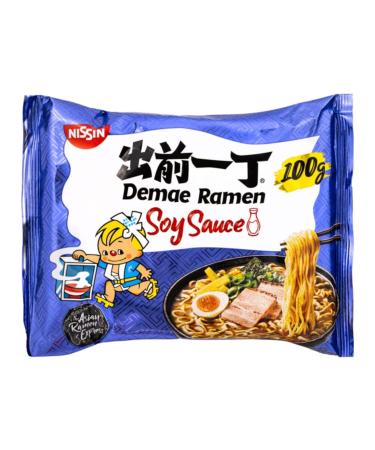 Nissin Demae Ramen Soy Sauce Instant Noodles 100 g Pack of 30