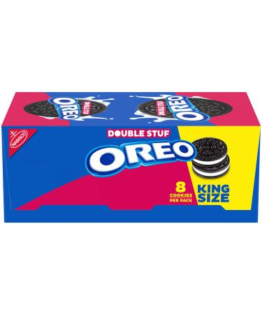 OREO Double Stuf Chocolate Sandwich Cookies, Original Flavor, 10 King Size Snack Packs, 4.1 Ounce (Pack of 10) CHOCOLATE 4.1 Ounce (Pack of 10)