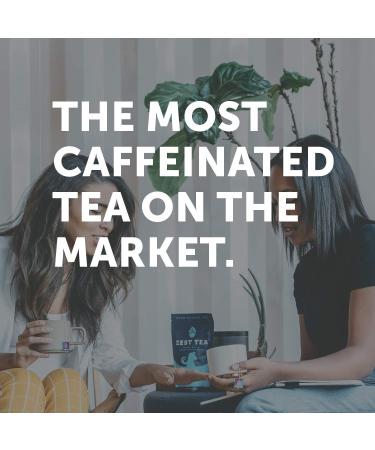 Zest Tea Blue Lady Black Tea - High Caffeine Energy Blend | 135mg per Serving | Keto-Friendly | 15 Sachets - Buy Online on SooperMarket.com