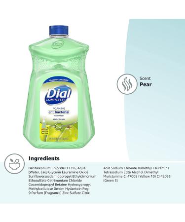 Dial Complete Antibacterial Foaming Hand Wash - Fresh Pear - 52 fl oz - Buy Online on SooperMarket.com